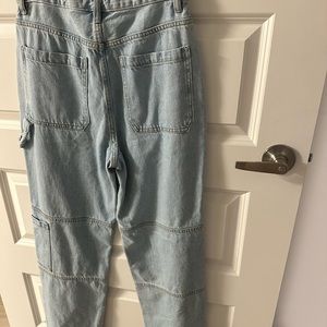 NWOT Pacsun Light Wash 90s Boyfriend Carpenter Cargo Jeans